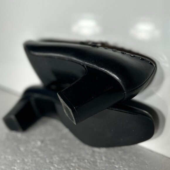 Trotters SZ 9N Black Mary Jane Heels Comfort Office Dressy Retro Wardrobe Staple - Picture 8 of 11